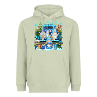 Matcha snowman gnome truck Heavyweight Hoodie - texasbilliewilder