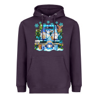 Plum snowman gnome truck Heavyweight Hoodie - texasbilliewilder