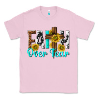 Bubblegum Pink faith over fear Classic Tee - texasbilliewilder