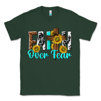 Sports Green faith over fear Classic Tee - texasbilliewilder