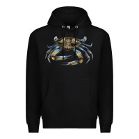 Black Crab Premium Hoodie - LillyAllenDesigns