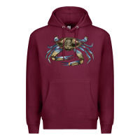 Burgundy Crab Premium Hoodie - LillyAllenDesigns