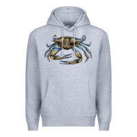 Heather Grey Crab Premium Hoodie - LillyAllenDesigns