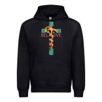 Black Believe Cross Urban Hoodie - Jasminsmagicworld