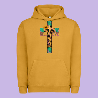 Believe Cross Urban Hoodie Designed By Jasminsmagicworld