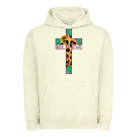 Pigment Pistachio Believe Cross Urban Hoodie - Jasminsmagicworld