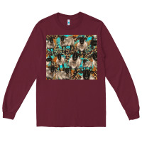 Burgundy Suffolk sheeps Long Sleeve Tee - BarkalooDesign