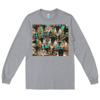 Heather Grey Suffolk sheeps Long Sleeve Tee - BarkalooDesign