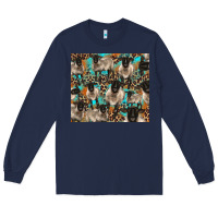 Navy Suffolk sheeps Long Sleeve Tee - BarkalooDesign