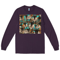 Plum Suffolk sheeps Long Sleeve Tee - BarkalooDesign