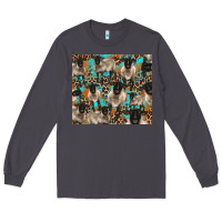 Smoke Suffolk sheeps Long Sleeve Tee - BarkalooDesign