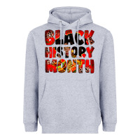 Heather Grey Black history month juneteenth Heavyweight Hoodie - Zillion Design Studio