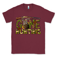 Burgundy gone hunting western Classic Tee - texasbilliewilder