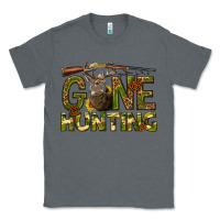 Charcoal Heather gone hunting western Classic Tee - texasbilliewilder
