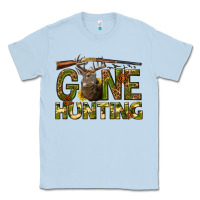 Dusty Blue gone hunting western Classic Tee - texasbilliewilder