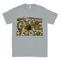 Heather Grey gone hunting western Classic Tee - texasbilliewilder