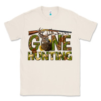Natural gone hunting western Classic Tee - texasbilliewilder