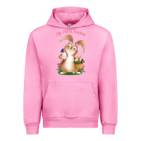 Fuchsia Pink Babies First Easter Girls Urban Hoodie - Jasminsmagicworld