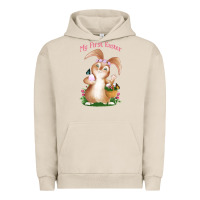 Pigment French Oak Babies First Easter Girls Urban Hoodie - Jasminsmagicworld