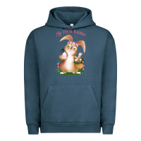 Pigment Midnight Navy Babies First Easter Girls Urban Hoodie - Jasminsmagicworld