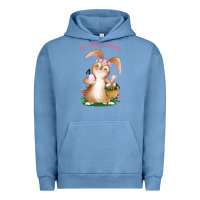 Pigment Pebble Blue Babies First Easter Girls Urban Hoodie - Jasminsmagicworld