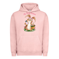 Pigment Salmon Babies First Easter Girls Urban Hoodie - Jasminsmagicworld