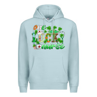 Blue Mist st.patricks one lucky nurse Premium Hoodie - BarkalooDesign