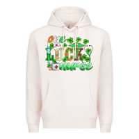 Pale Pink st.patricks one lucky nurse Premium Hoodie - BarkalooDesign