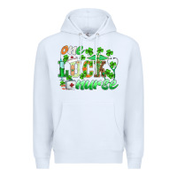 White st.patricks one lucky nurse Premium Hoodie - BarkalooDesign