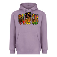 Lavender Black is beautiful juneteenth Heavyweight Hoodie - Zillion Design Studio