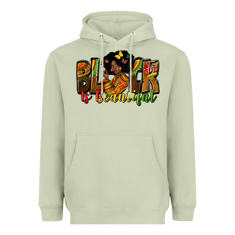 Black Is Beautiful Juneteenth Heavyweight Hoodie by Zillion Design Studio | Teevron