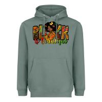 Sage Black is beautiful juneteenth Heavyweight Hoodie - Zillion Design Studio