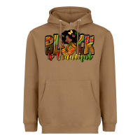 Toasted Coconut Black is beautiful juneteenth Heavyweight Hoodie - Zillion Design Studio