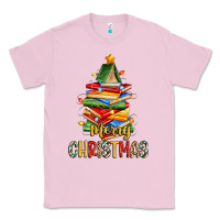 Book Christmas Tree Merry Christmas Classic Tee | Teevron