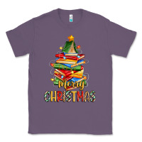 Lavender book christmas tree merry christmas Classic Tee - Zillion Design Studio