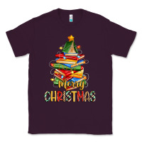 Plum book christmas tree merry christmas Classic Tee - Zillion Design Studio
