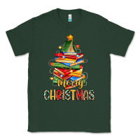Sports Green book christmas tree merry christmas Classic Tee - Zillion Design Studio