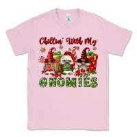 Bubblegum Pink Chillin' With My Gnomies Classic Tee - FaDigitalArtStudio