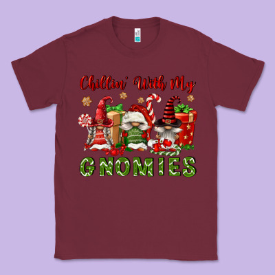 Chillin' With My Gnomies Classic Tee Designed By Fadigitalartstudio