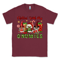 Burgundy Chillin' With My Gnomies Classic Tee - FaDigitalArtStudio