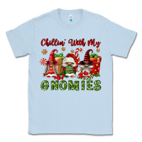Dusty Blue Chillin' With My Gnomies Classic Tee - FaDigitalArtStudio