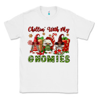 White Chillin' With My Gnomies Classic Tee - FaDigitalArtStudio