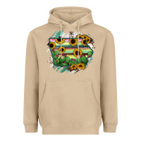 Mushroom Iowa State Map Heavyweight Hoodie - RanaPortraitStore