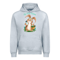 Heather Grey Babies First Easter Boys Urban Hoodie - Jasminsmagicworld