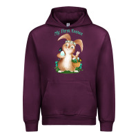 Mauve Wine Babies First Easter Boys Urban Hoodie - Jasminsmagicworld