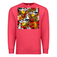 Cardinal christmas leopard duck Premium Sweatshirt - FaDigitalArtStudio