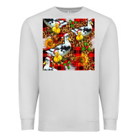 Dove Grey christmas leopard duck Premium Sweatshirt - FaDigitalArtStudio