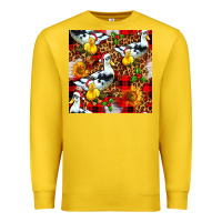 Lemon christmas leopard duck Premium Sweatshirt - FaDigitalArtStudio
