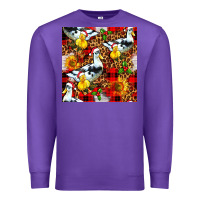 Purple christmas leopard duck Premium Sweatshirt - FaDigitalArtStudio