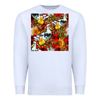 White christmas leopard duck Premium Sweatshirt - FaDigitalArtStudio